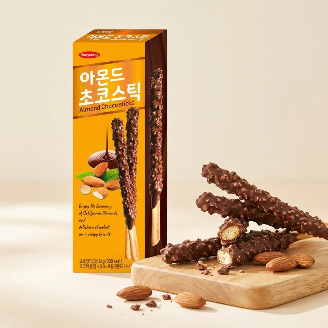 Almond Choco Sticks 54g 1 - DotAsia
