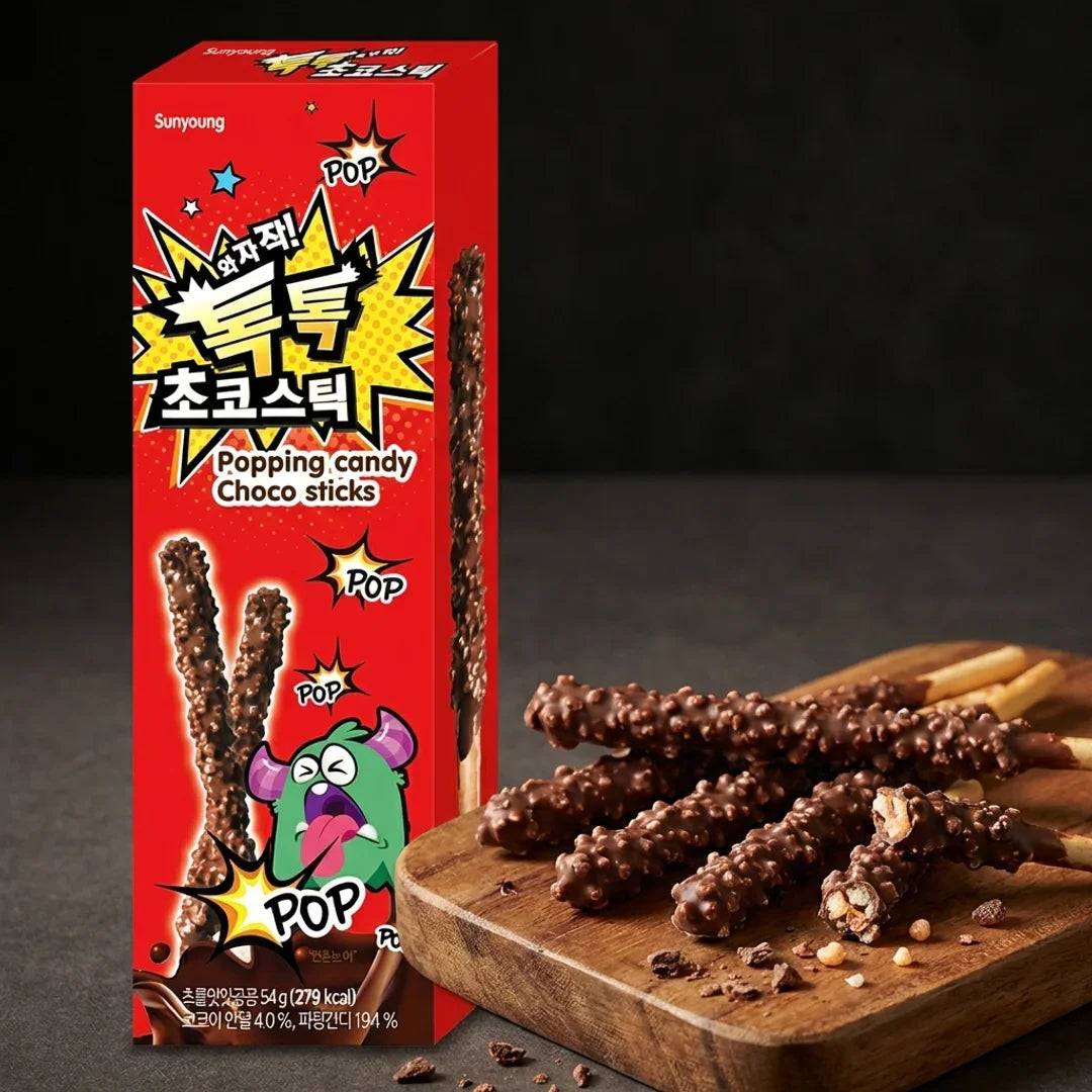 Pop Rock Popping Candy Choco Stick 54g 1 - DotAsia