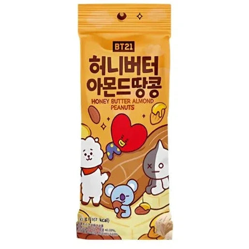 BT21 Authentic Korean Almendras con Miel y Mantequilla 30g