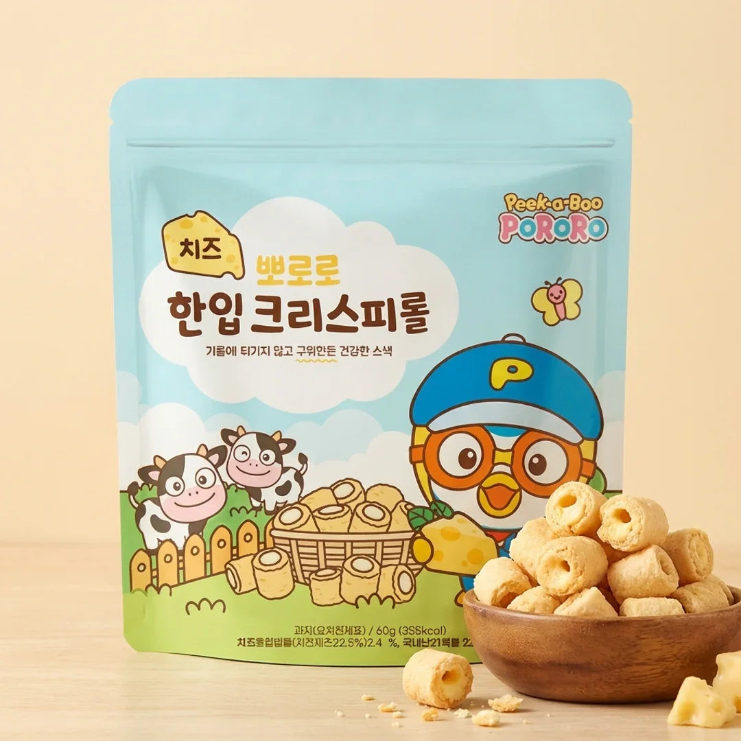 뽀로로 한입 크리스피롤 치즈 60g