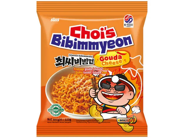 Choissi Ramen Authentische Koreanische Instant-Nudeln mit Gouda-Käse-Geschmack 123g
