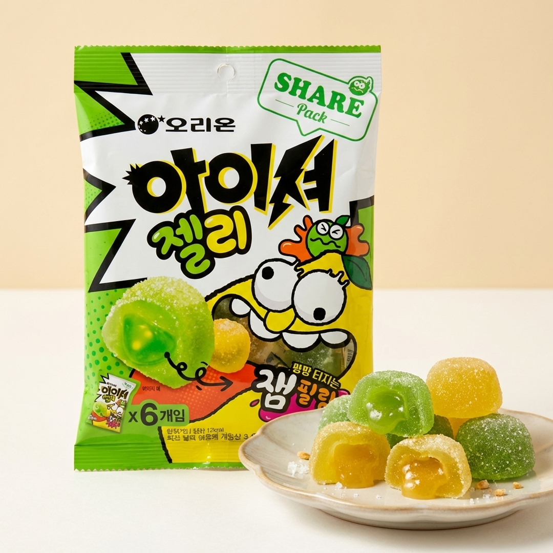 오리온 아이셔 젤리 잼필링 72g