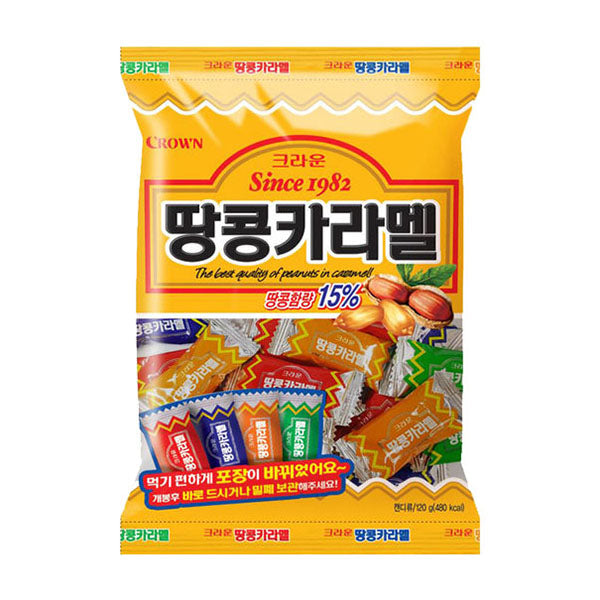 크라운 땅콩카라멜 120g x 20