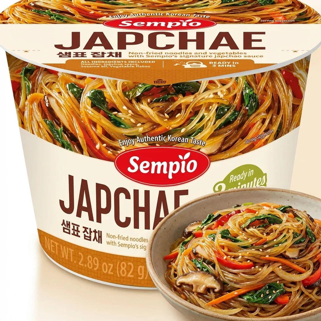 Sempio Japchae Cup Noodles 82g 1 - DotAsia