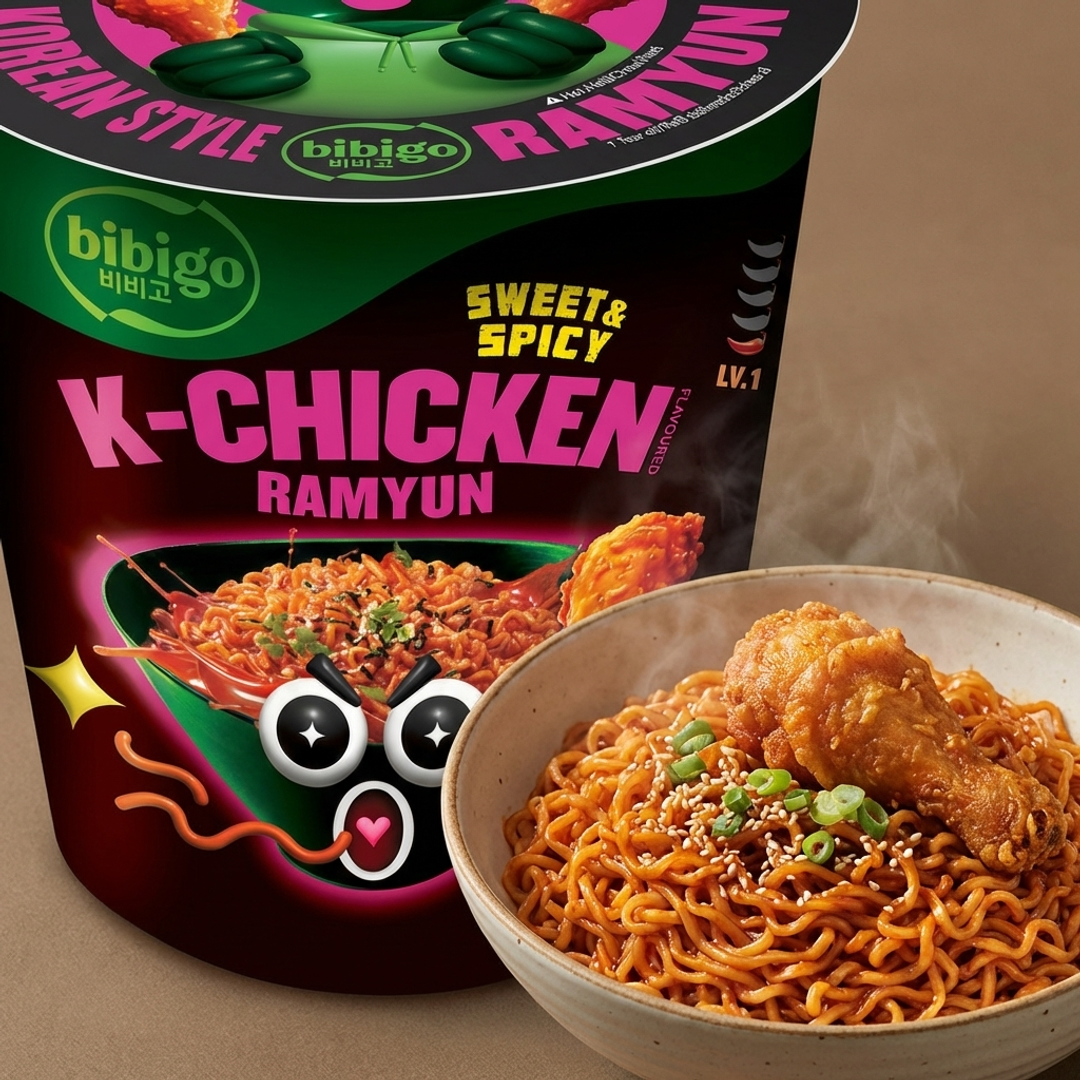 비비고 치킨볶음면 97.5g