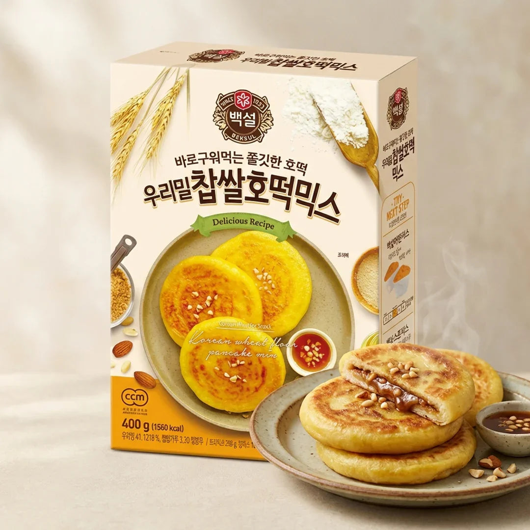Baeksul Sweet Rice Hotteok Mix 400g