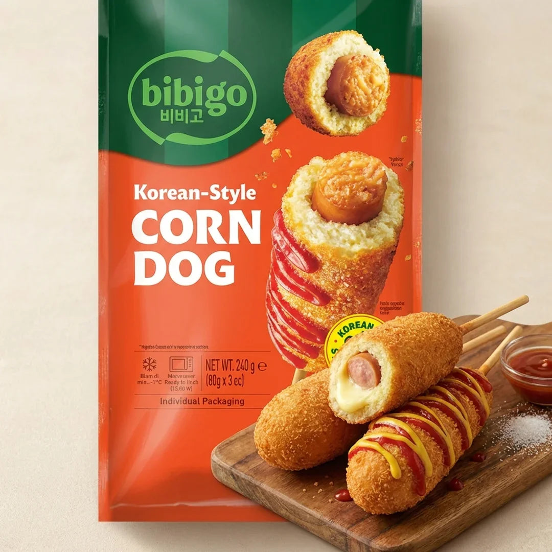 Bibigo Hot Dog 240g (3 Pack) - Frozen