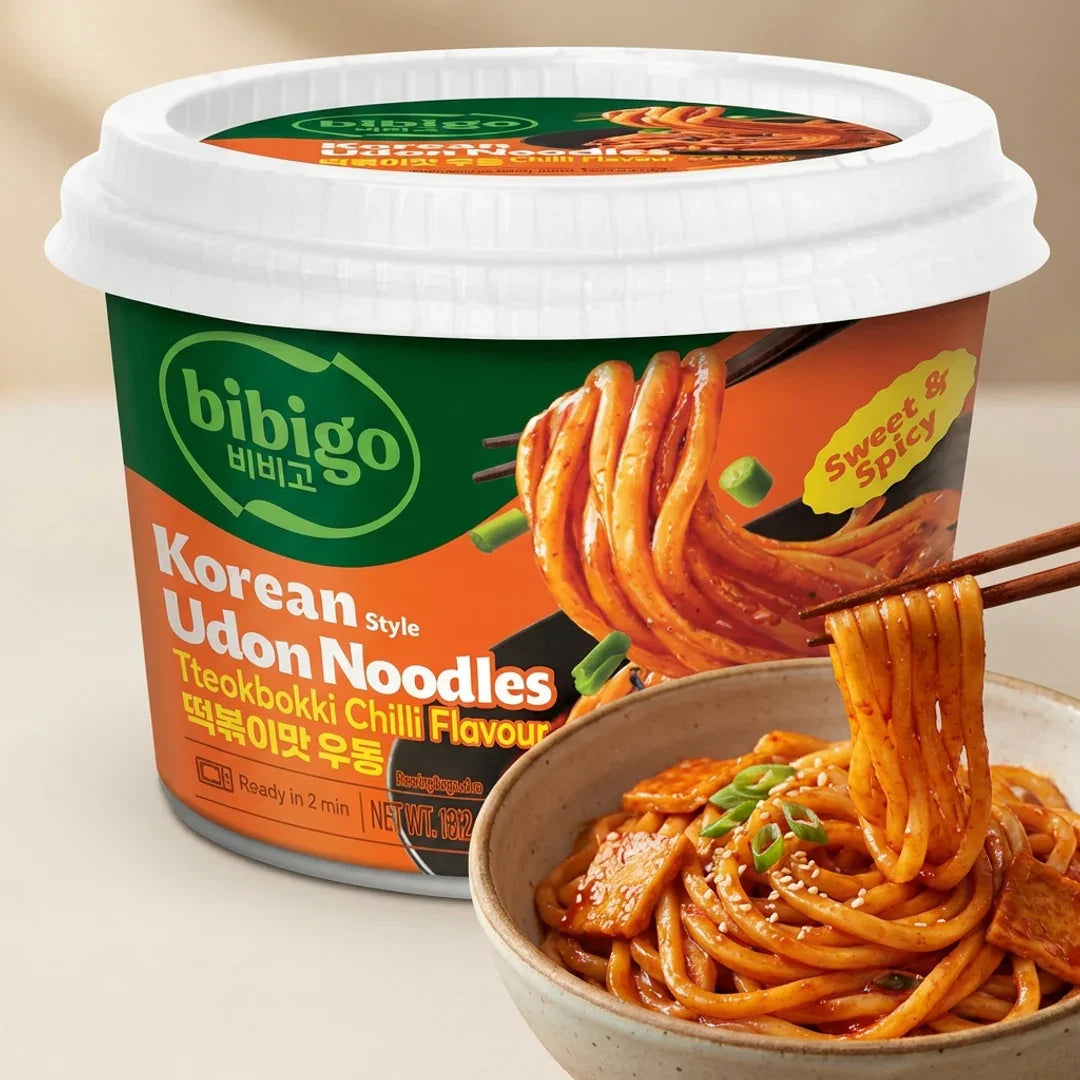 Bibigo Tteokbokki Flavor Udon 187g