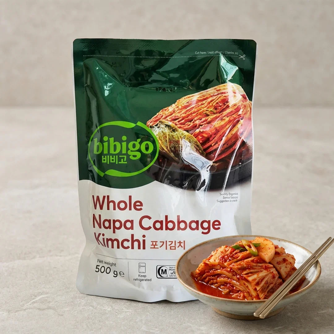 Bibigo Whole Cabbage Kimchi 500g - Refrigerated