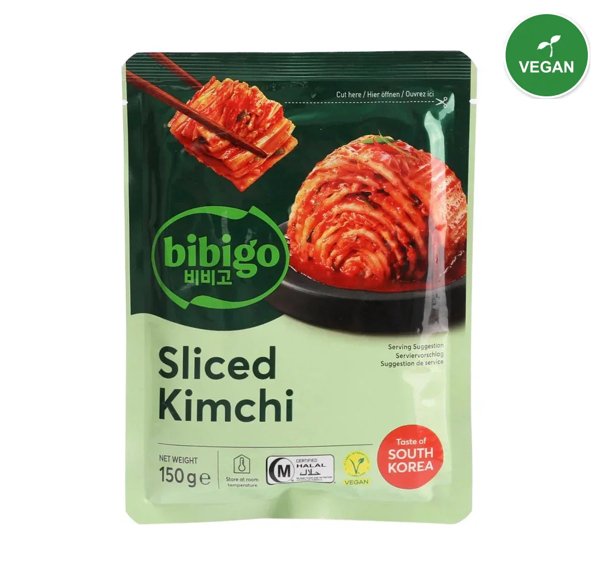 CJ Bibigo Room Temperature Kimchi 150G - Vegan