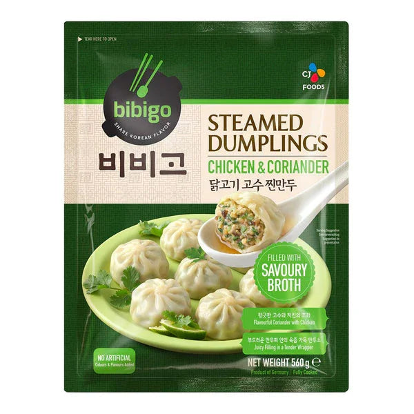 Bibigo Chicken Cilantro Steamed Dumplings 560g - Frozen 2