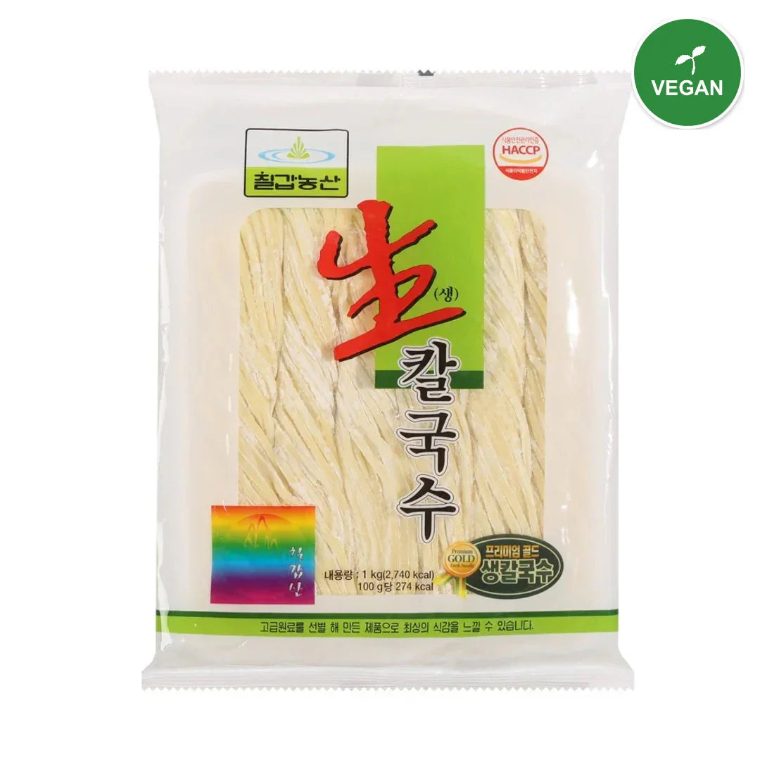 Chilgap Fresh Kalguksu Noodles 1kg - Frozen - Vegan