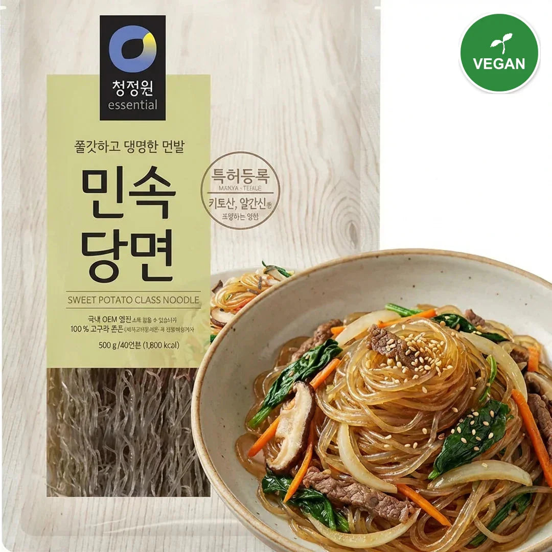 Chungjungone Traditional Sweet Potato Starch Noodles 500g - Vegan