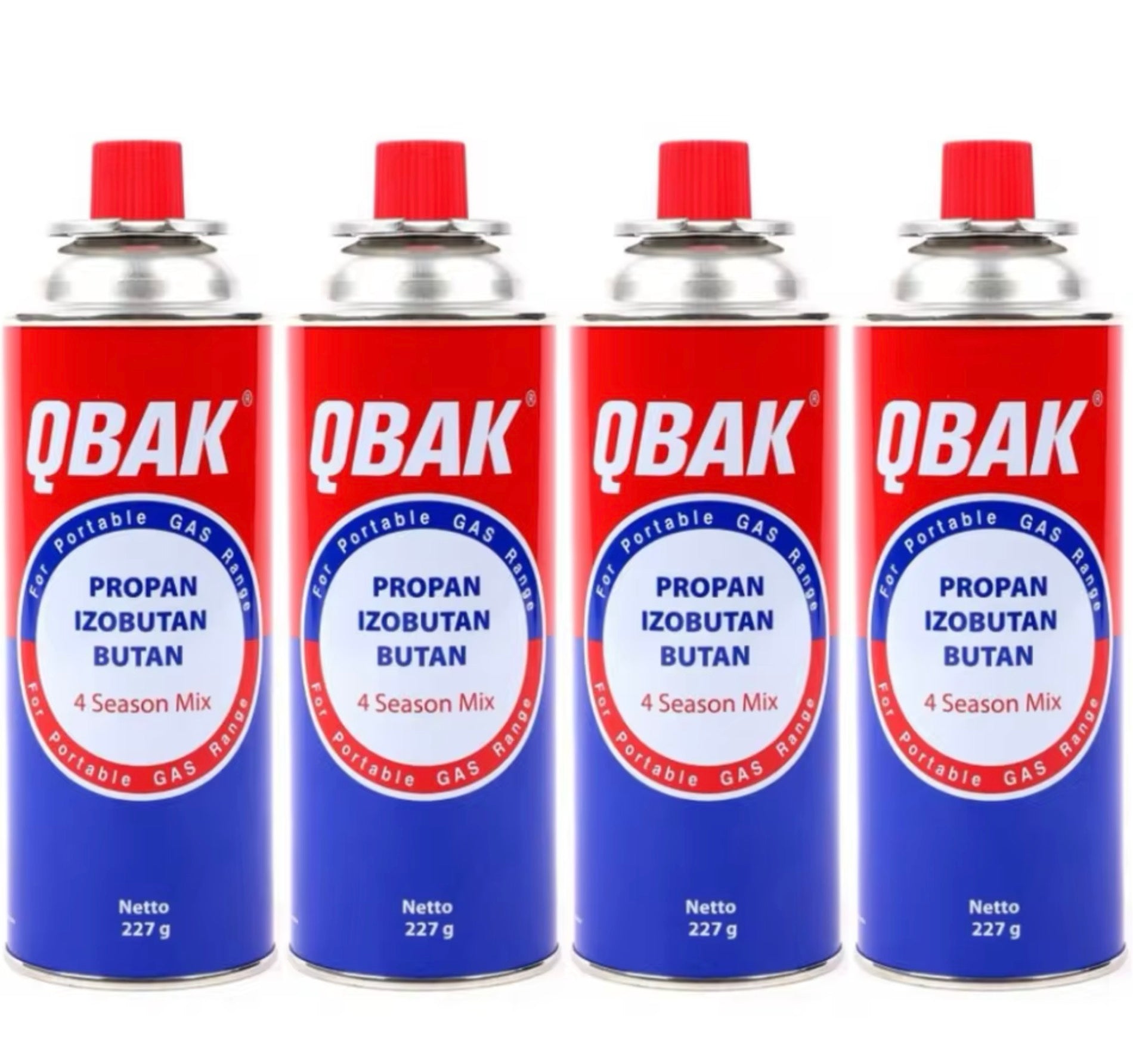 QBAK 부탄가스 227g 4개입