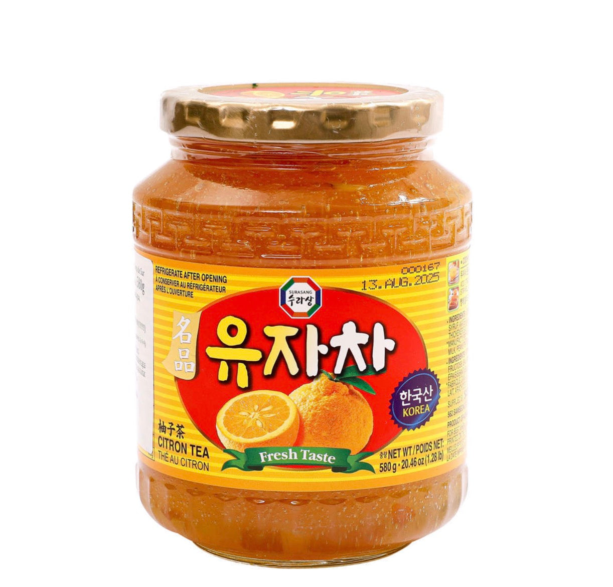 수라상 유자차 580g - DotAsia :: 닷아시아 유럽 아시아 식품 온라인몰 | 스페인 한인마트