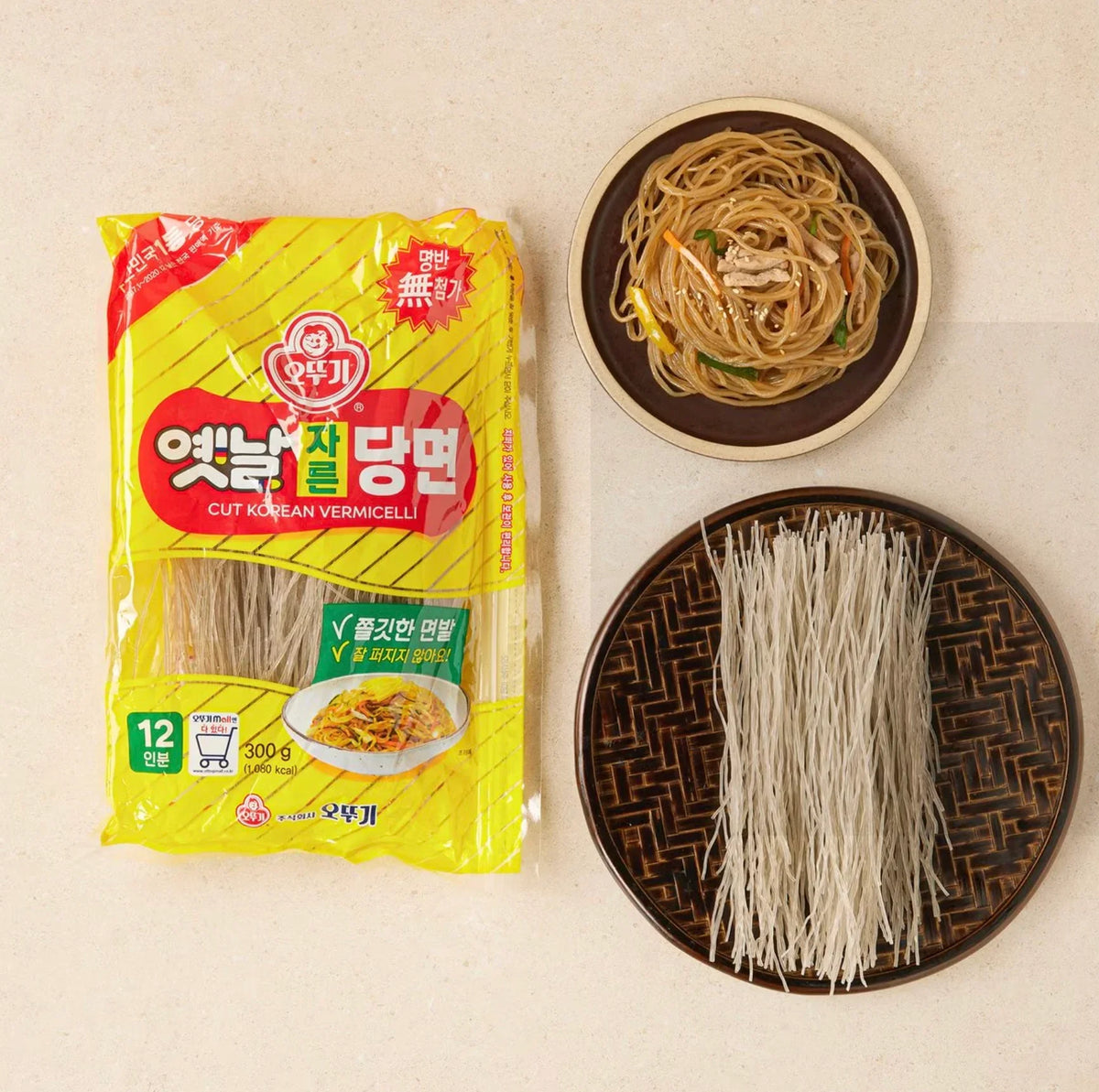 Ottogi Traditional Cut Sweet Potato Starch Noodles 300g 2 - DotAsia