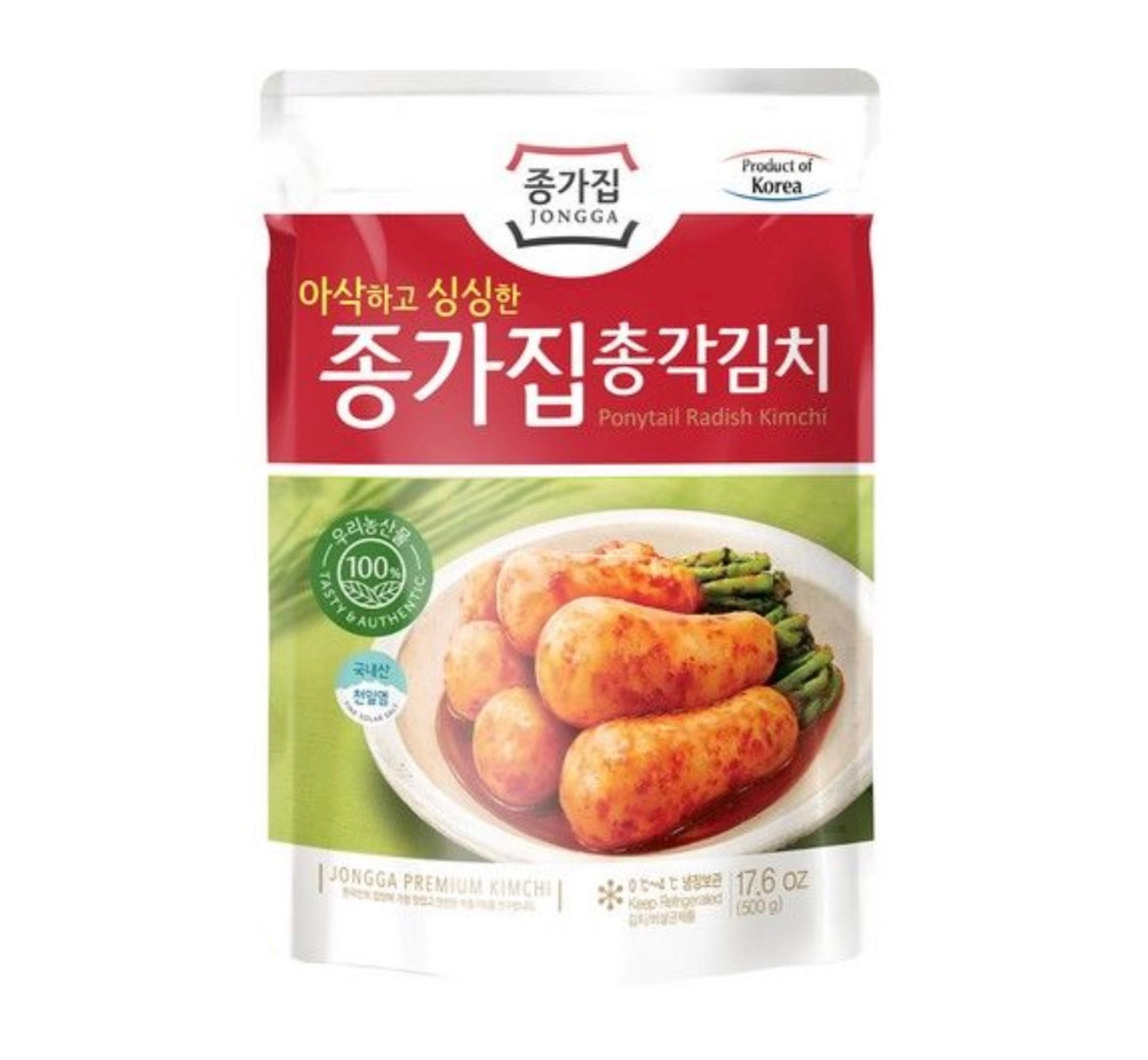 Jongga Chonggak Kimchi 500g - Refrigerated