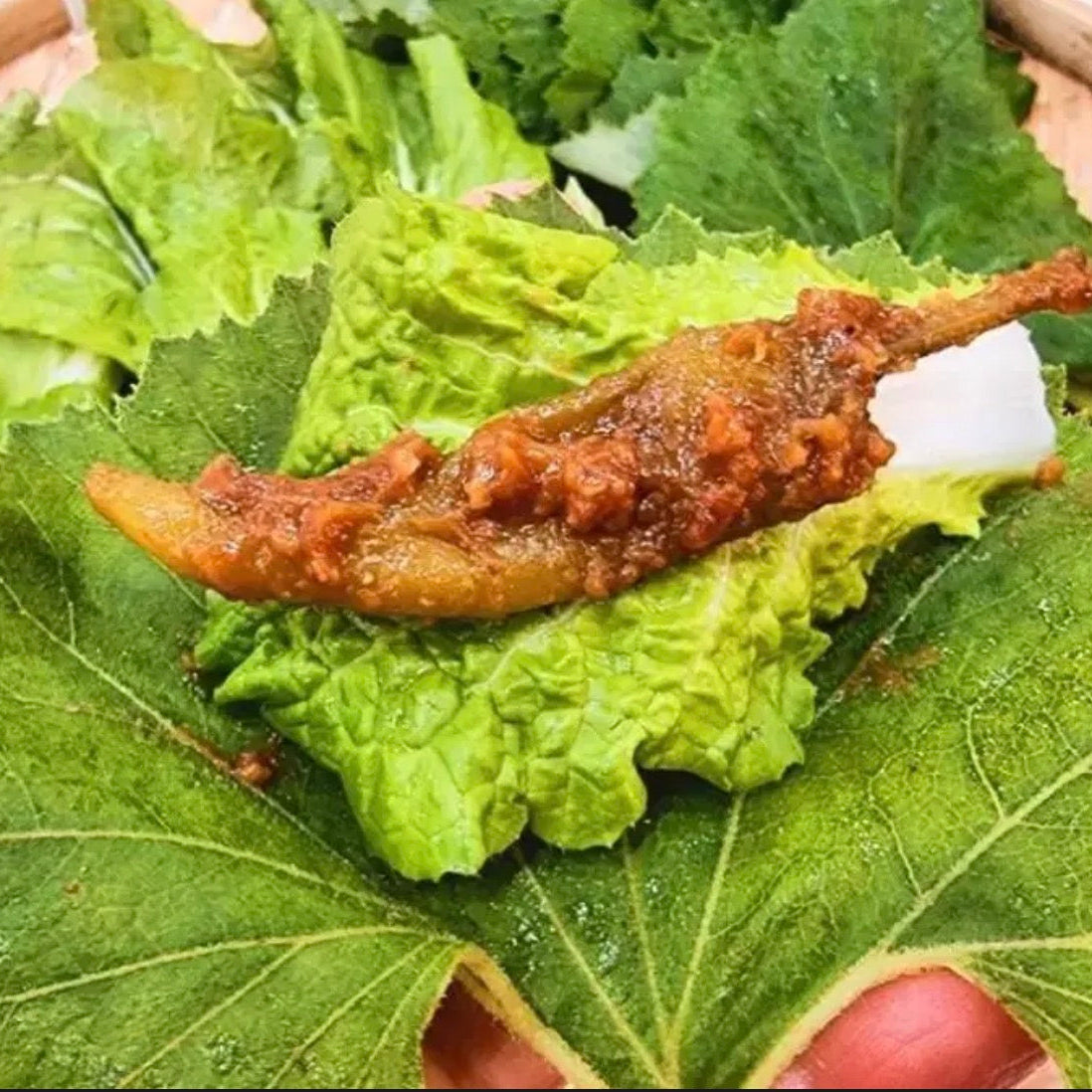 한성 된장고추 장아찌 1kg - 냉동