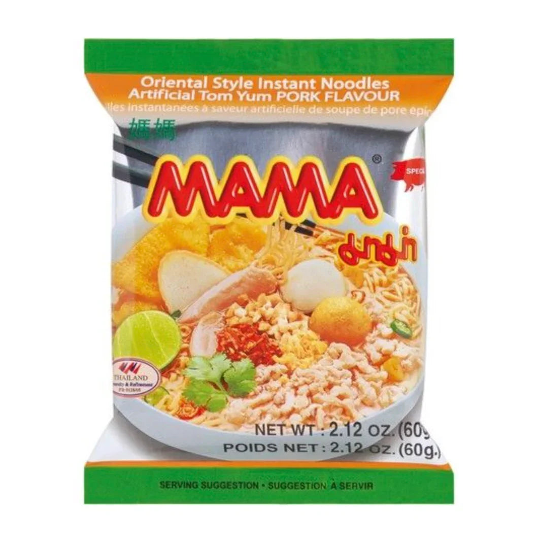 Mama Tom Yum Pork Flavor Ramen 60g 2 - DotAsia