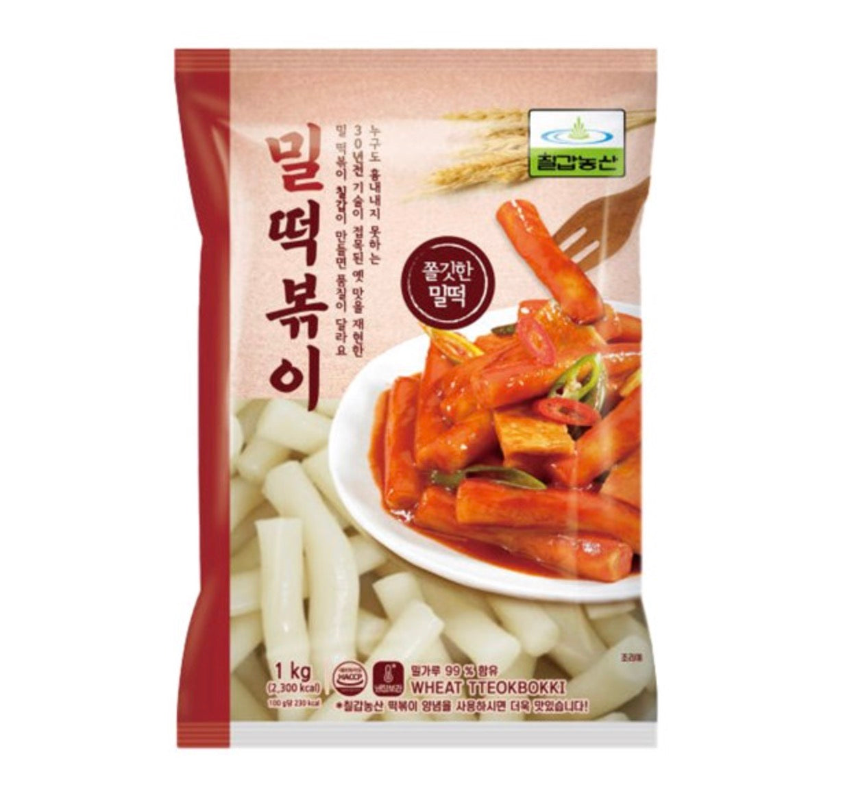 칠갑 밀떡볶이 1kg - 냉동
