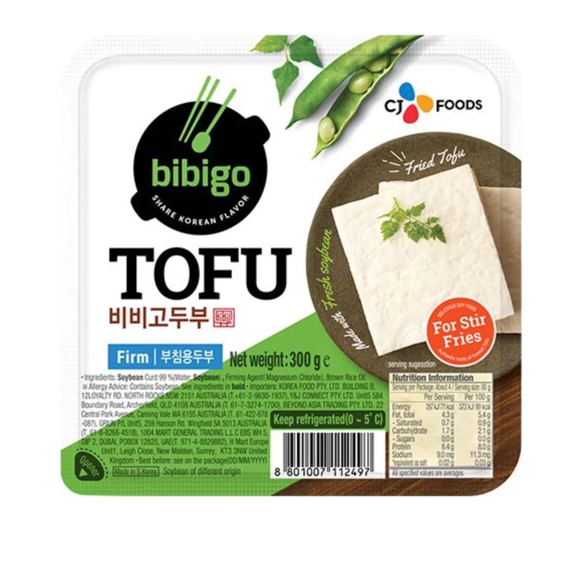 Bibigo Tofu for Pan-Frying 300g - Refrigerated 3 - DotAsia