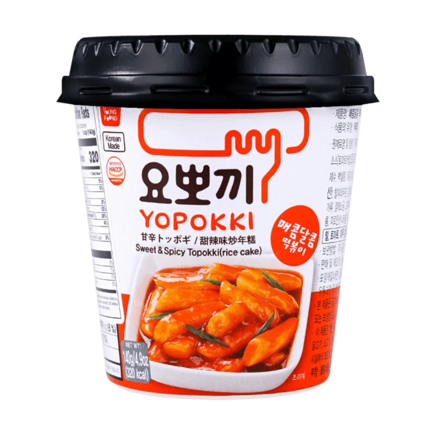 Youngpoong Yopokki Sweet & Spicy Tteokbokki 140g 2