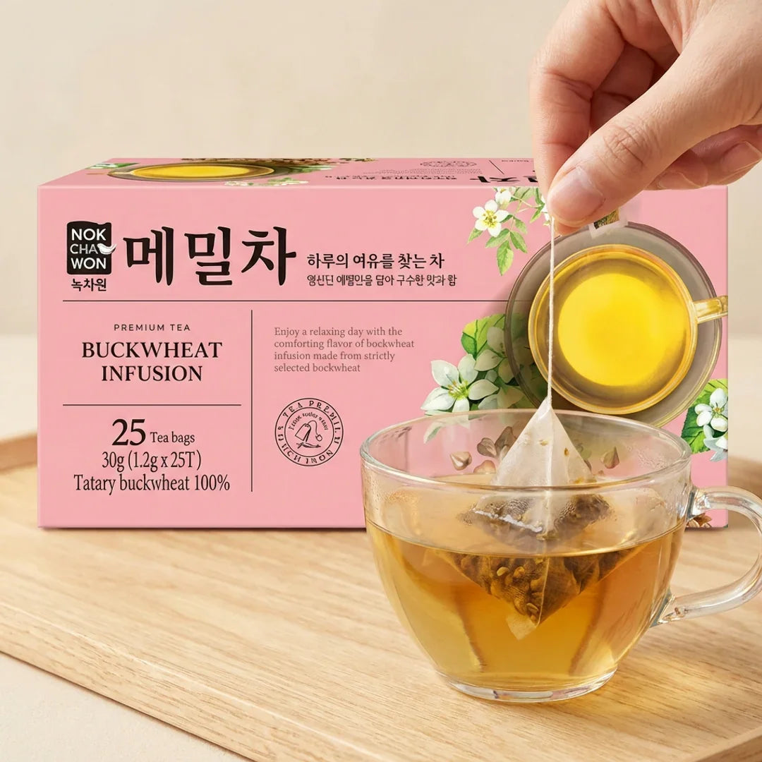 Green Tea Won Buckwheat Tea 25 Tea Bags