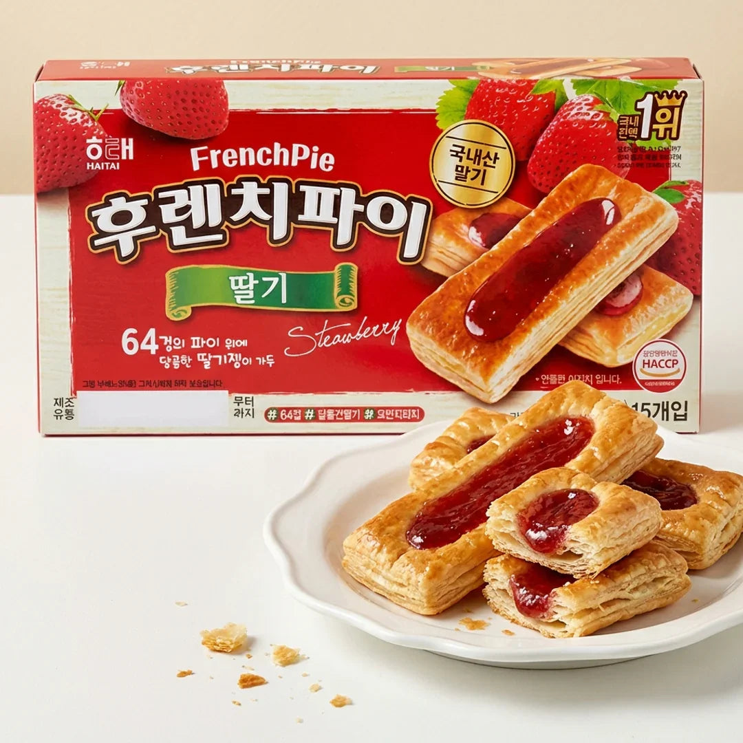Haitai French Pie Strawberry 192g (15 pieces)