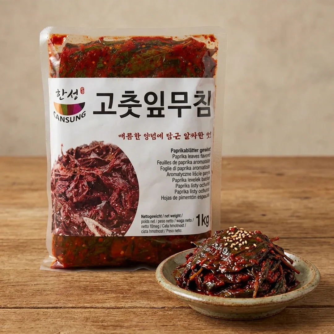 Hansung Seasoned Chili Leaves 1kg - Frozen