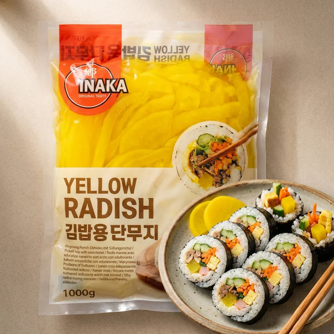 INAKA Gimbap Pickled Radish 1kg - Refrigerated