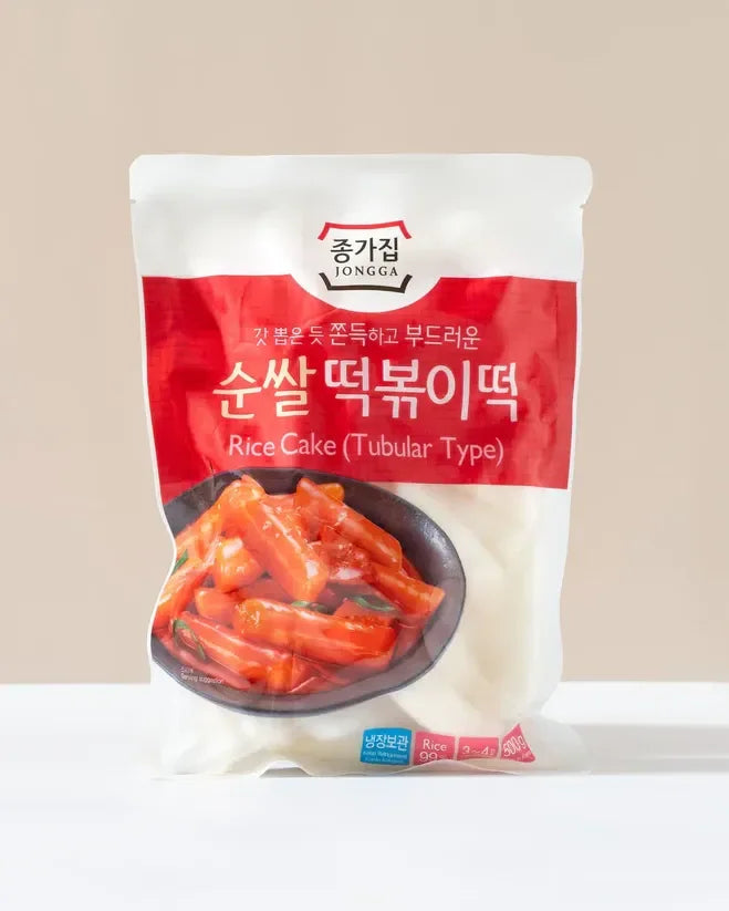 Jongga Rice Tteokbokki Rice Cakes 500g - Refrigerated 3