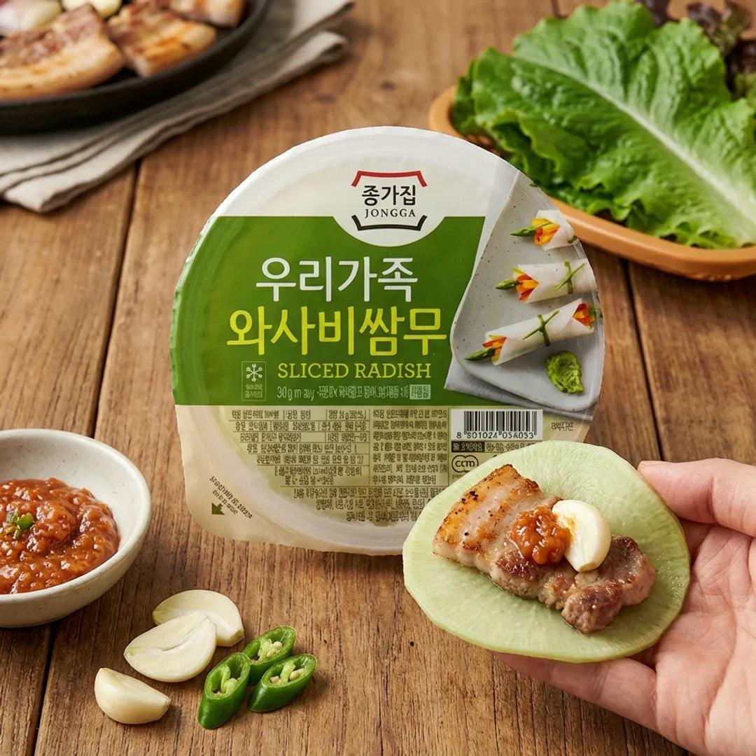 Jongga Our Family Pickled Radish Wasabi Flavor 340g