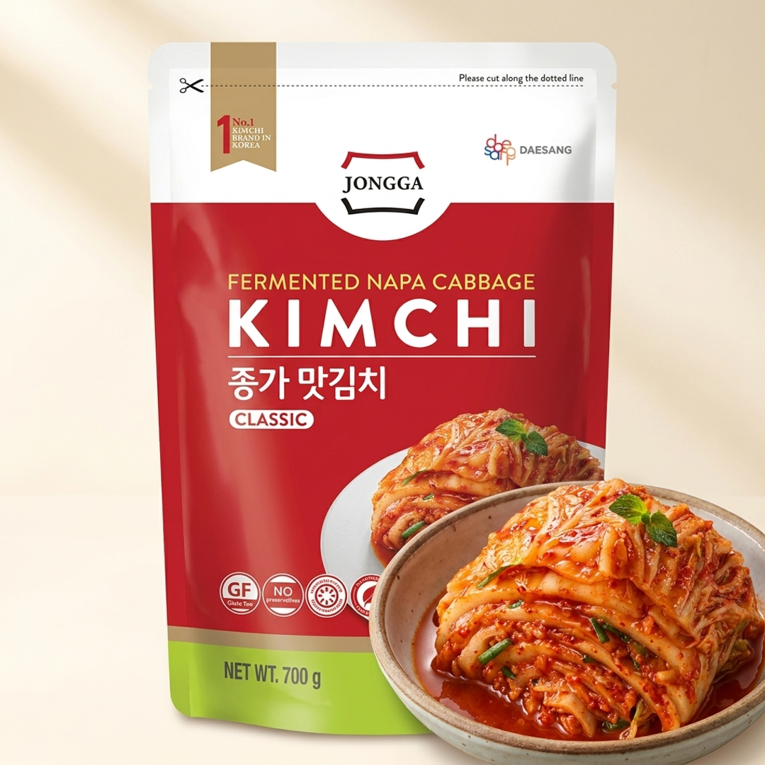 Jongga Seasoned Kimchi 700g - Refrigerated