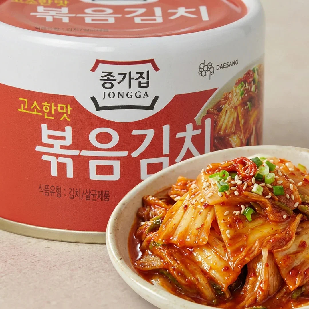 Jongga Stir-fried Kimchi Can 160g