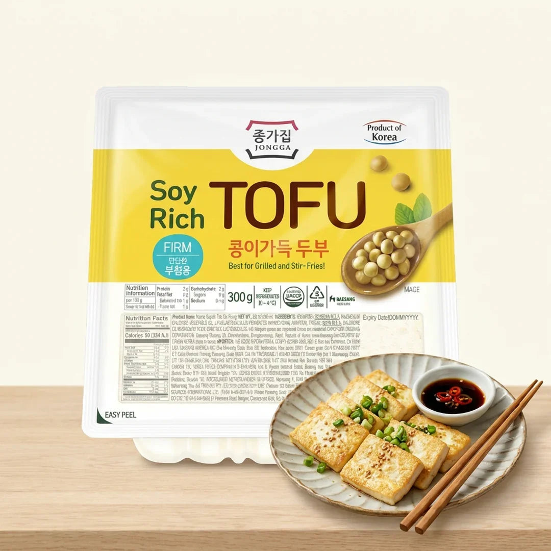 Jongga Tofu for Pan-Frying 300g - Refrigerated