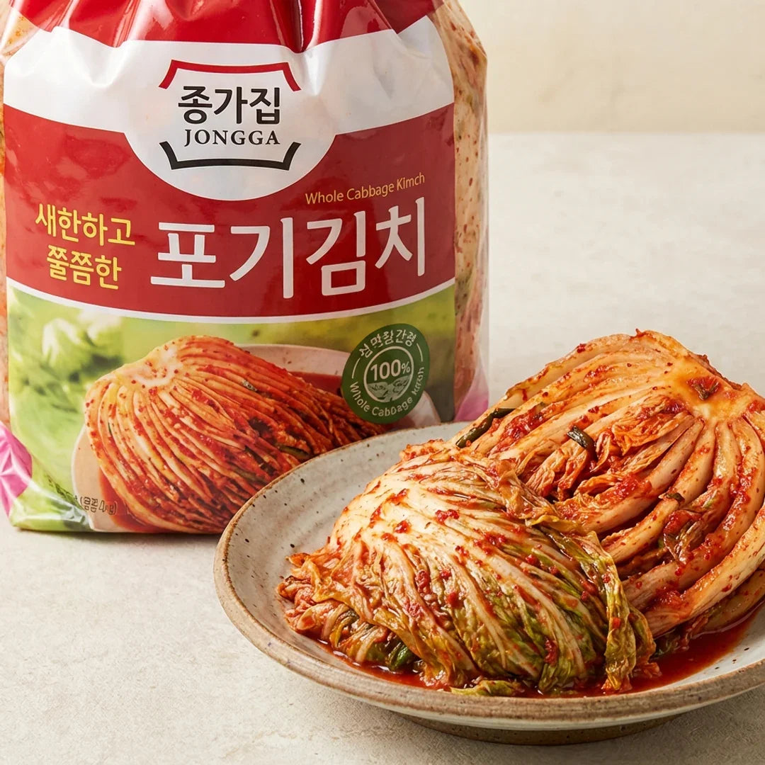Jongga Whole Cabbage Kimchi 1kg - Refrigerated