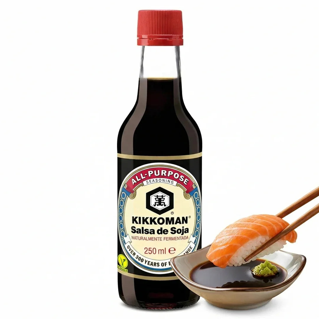 Kikkoman 180 Tage Natürlich Gebraute Japanische Sojasoße - Authentic Brewed Soy Sauce 150ml