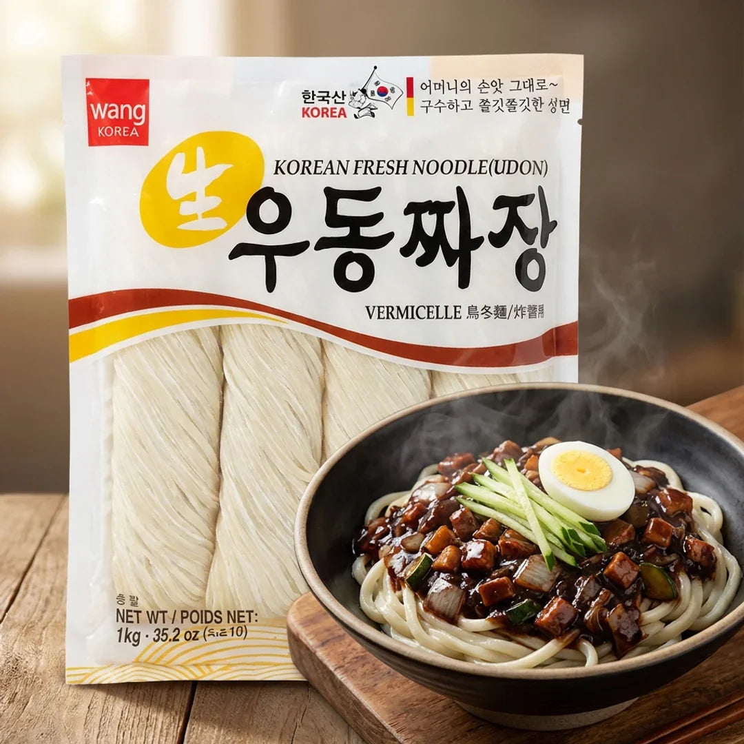 King Fresh Udon Jjajang 1kg - Frozen
