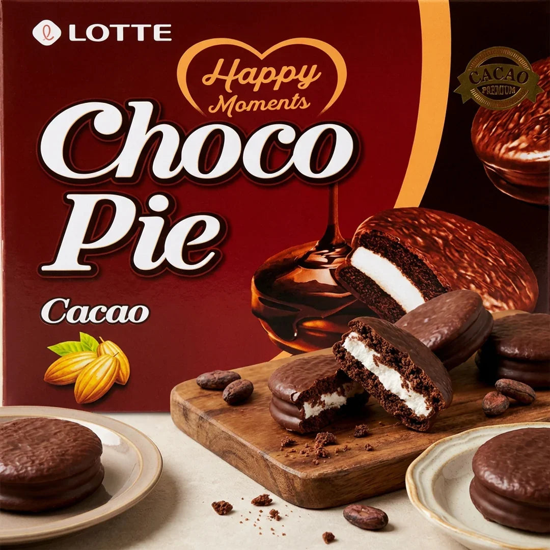 Lotte Cocoa Choco Pie 336g (12 pieces)