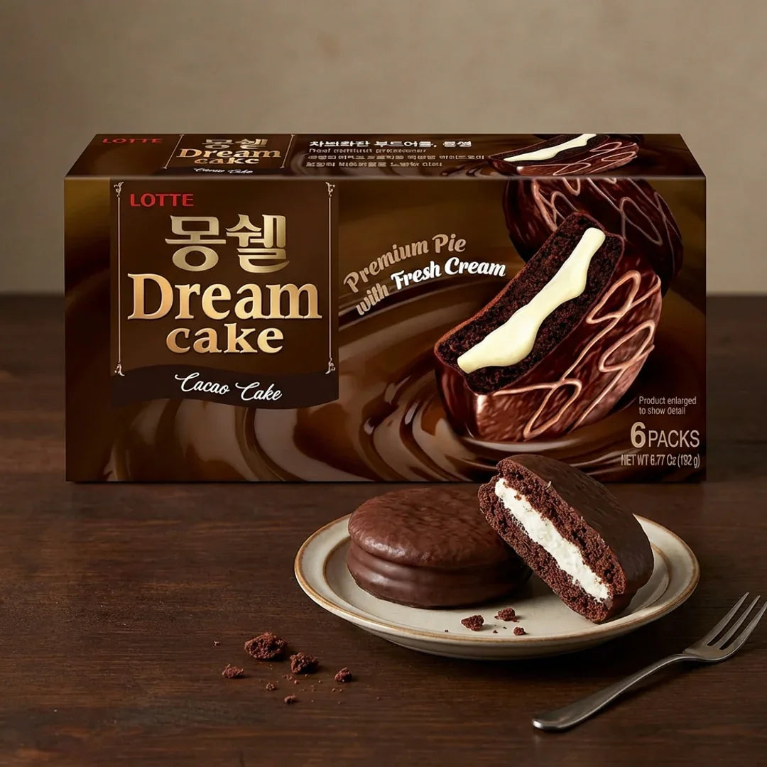 Lotte Mon Cher Cocoa Cake 204g (6-pack)