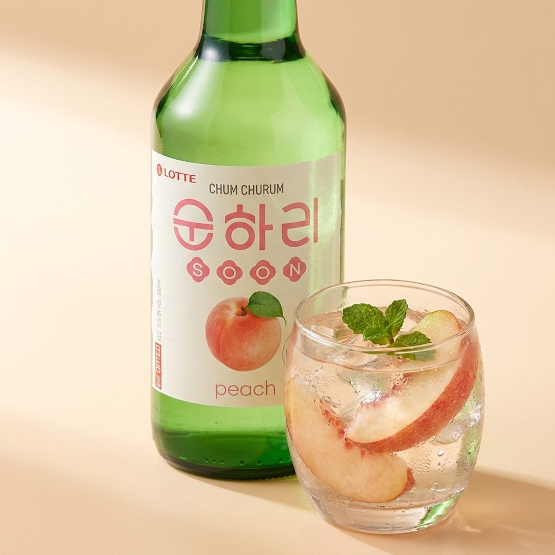 Lotte Sunhari Peach Soju Alc. 12% 350ml