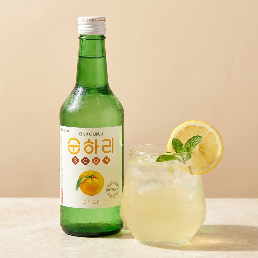 Lotte Sunhari Yuzu Soju Alc. 12% 360ml
