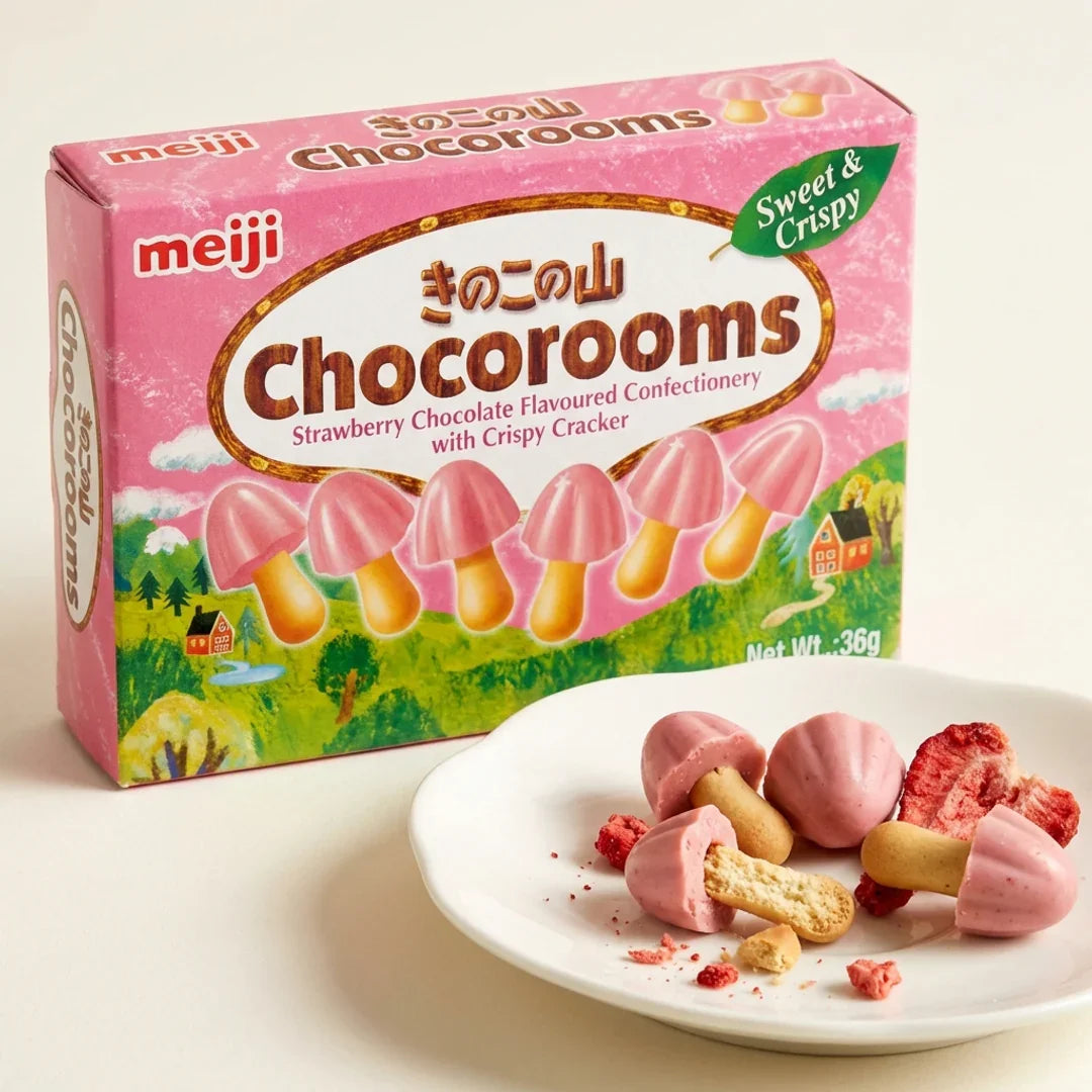 Meiji Kinoko no Yama Strawberry 36g