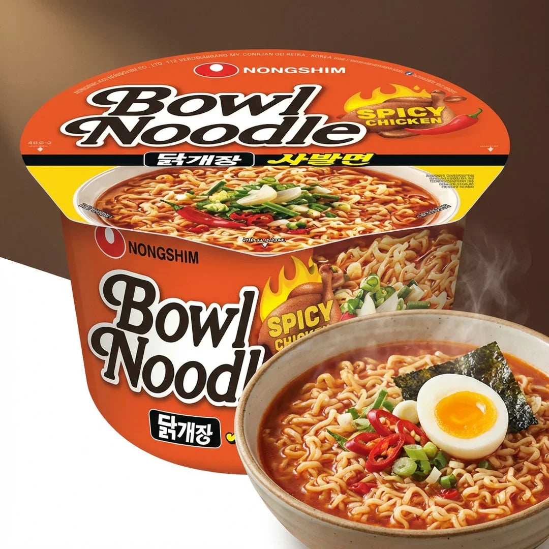 Nongshim Chicken Spicy Soup Bowl Noodles 100g