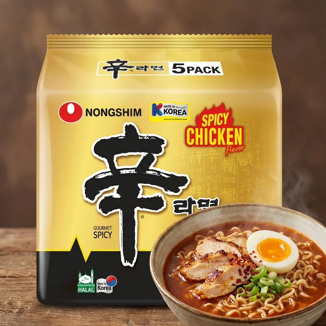 Nongshim Shin Ramyun Spicy Chicken Flavor 5-Pack
