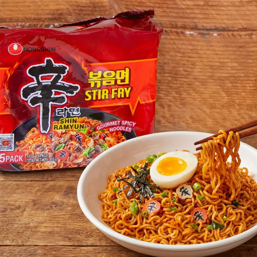 Nongshim Shin Ramyun Stir-Fried Noodles 5-Pack