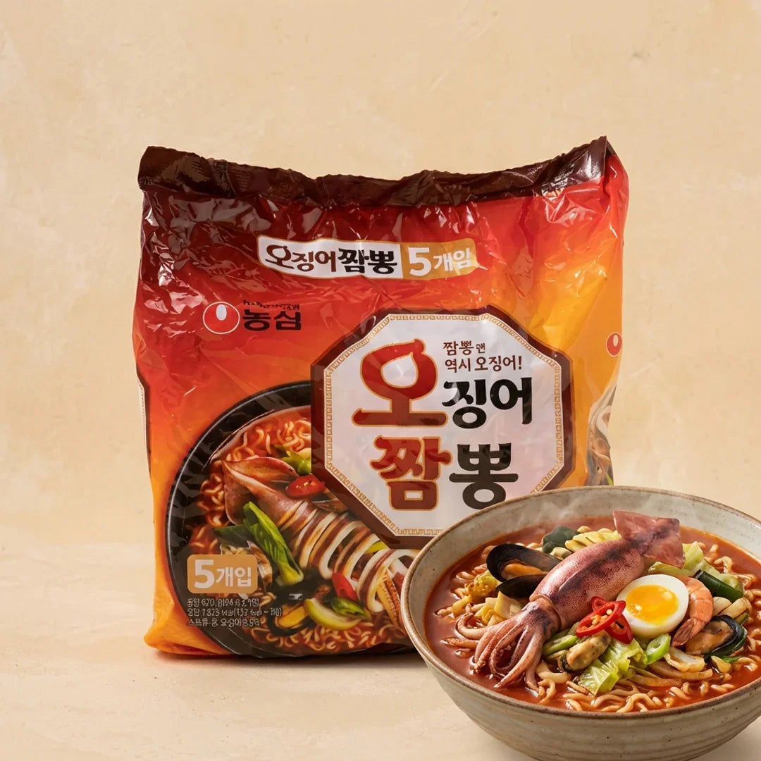 Nongshim Squid Jjamppong 5-Pack