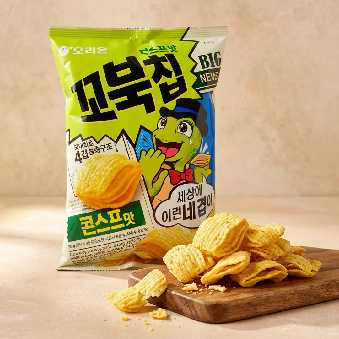 Orion Kkobuk Chip Corn Soup Flavor 80g