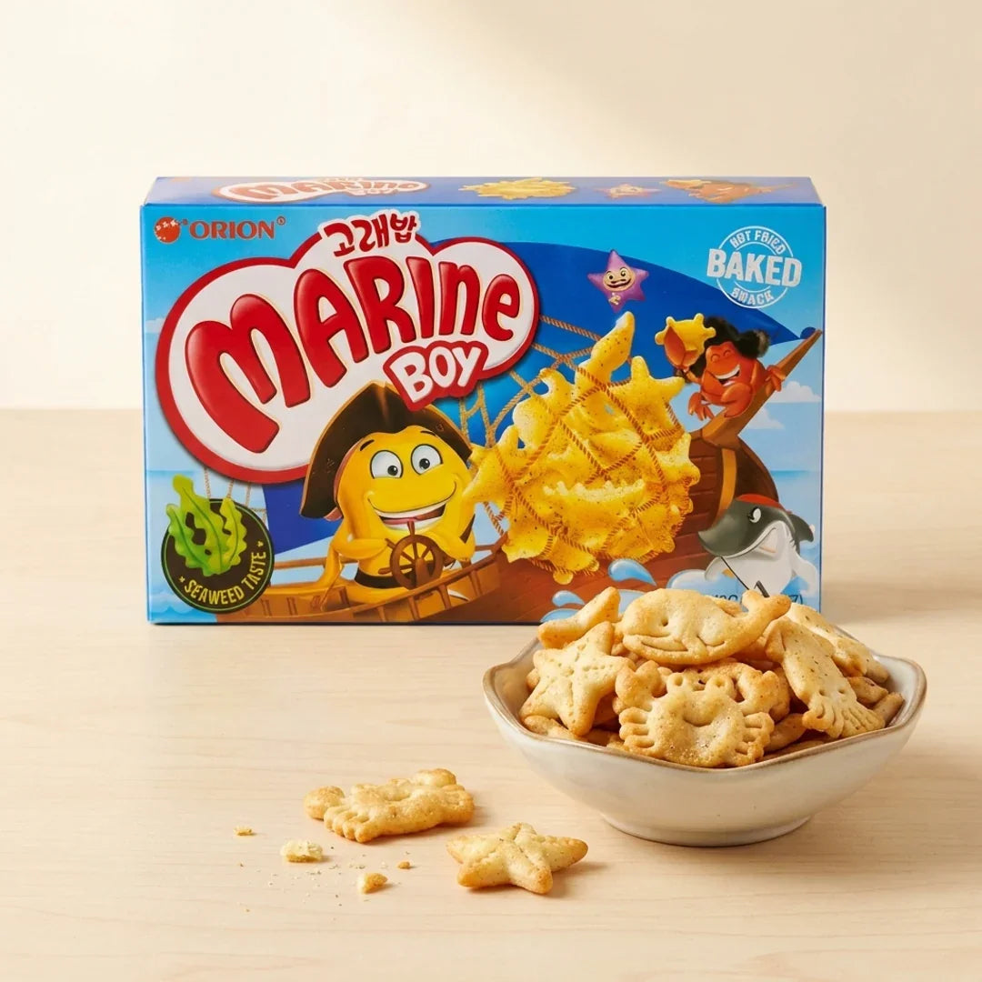Orion Whale Rice Snack Marine Boy 40g