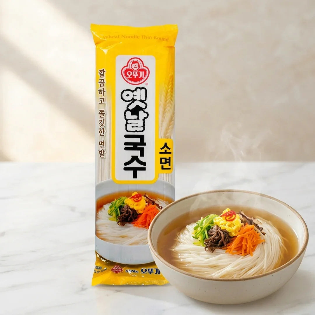 Ottogi Authentic Korean Thin Wheat Noodles - Yetnal Guksu Somyeon 500g